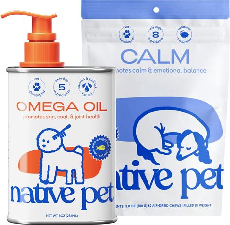 native pet omega oil canada|native pet calming chews.